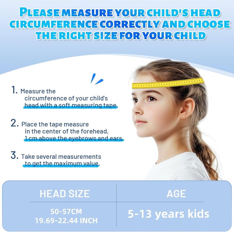 OnBros Kids Bike Helmet - Bike Helmets for 5-14 Boys or Girls with Visor, Children Bicycle Helmet for Skateboard Mountain Scooter Road Cycling, Lightweight and Adjustable 50-57CM - Image 3
